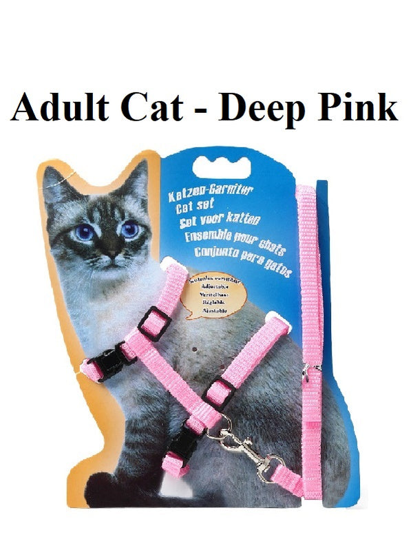 Adjustable Adult Cats And Kitten Leash Harness