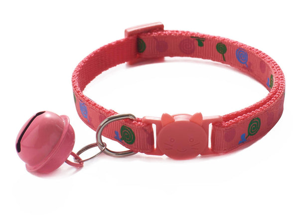 Adjustable Pet Cat Kitten Neck Collar With Big Bell
