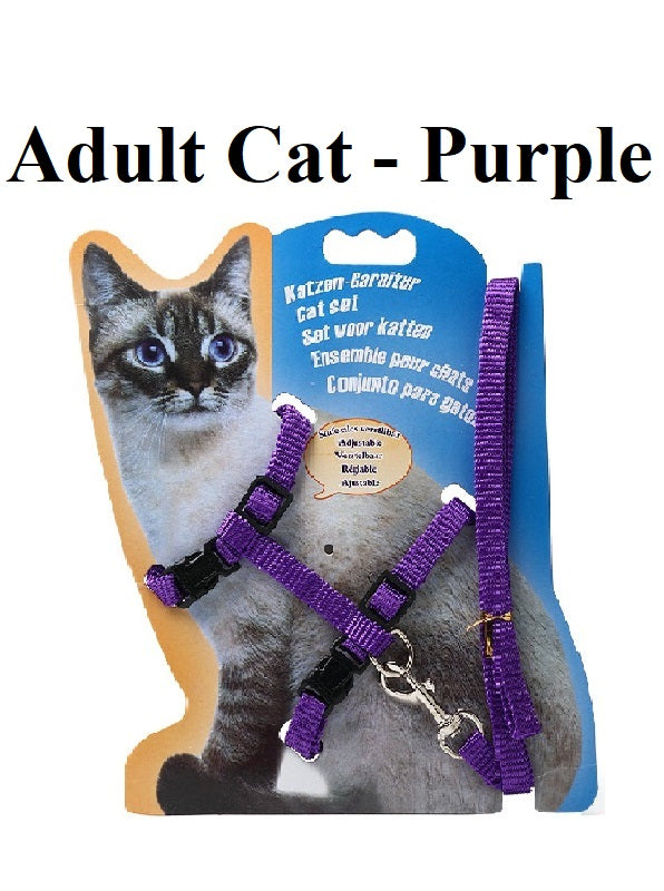 Adjustable Adult Cats And Kitten Leash Harness