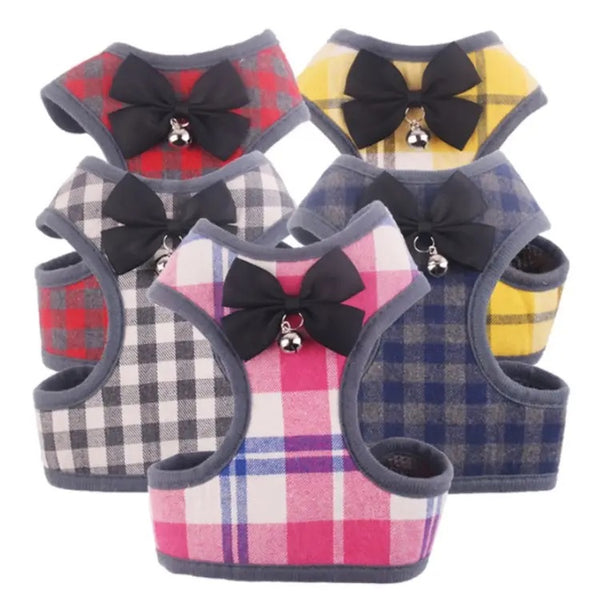 Pet Cat Dog Puppy Nylon Mesh Harness with Leash Strap