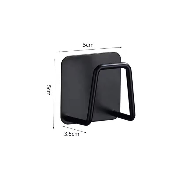 Stainless Steel Self Adhesive Hooks Door Kitchen Tile Bath Keys Holder