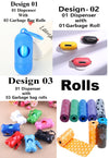 Baby and Pets Poo Dispenser Garbage Bags Disposal Bone and Capsule Shape Box With Roll