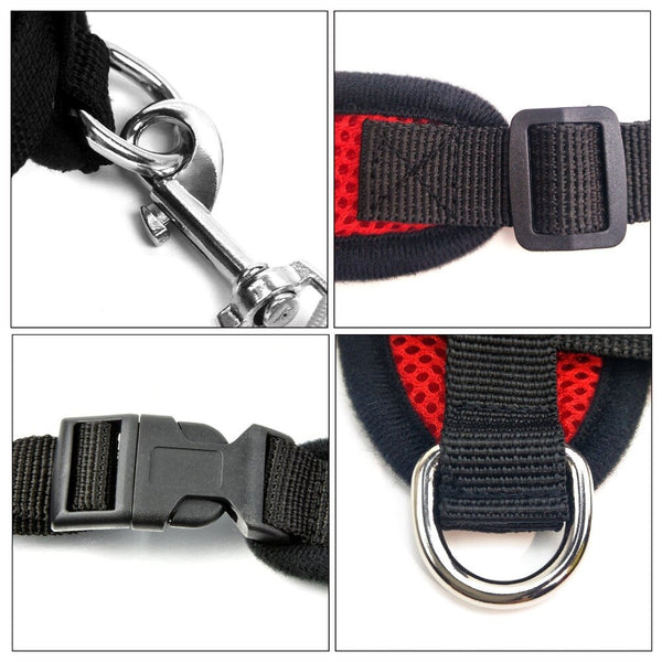 Pet Cat Dog Puppy Breathable Nylon Mesh Harness with Leash Strap