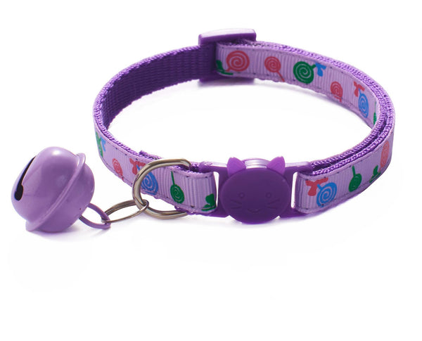 Adjustable Pet Cat Kitten Neck Collar With Big Bell