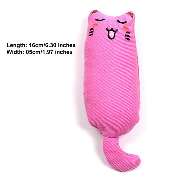 Cat Grinding Catnip Toys Pillow Kitten Chewing Toy Claws Thumb Bite Mint