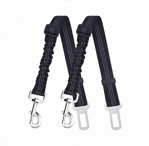 Car Seat Belt Dog Leash Cushioning Elastic Reflective Safety Vehicle Rope
