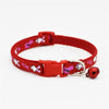 Rabbit Pattern Cat Nylon Regular Neck Collar with Bell Pet Kitten
