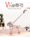 Automatic Reflective Pet Leash Nylon Ribbon Retractable Extendable Walking