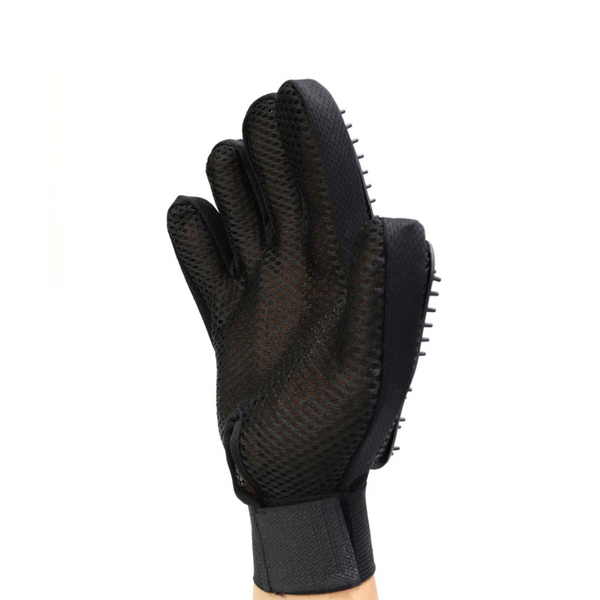 Pet Dog Cat Five Fingers Soft Rubber Gloves Animal Mitt Brush Bath Wash Hair