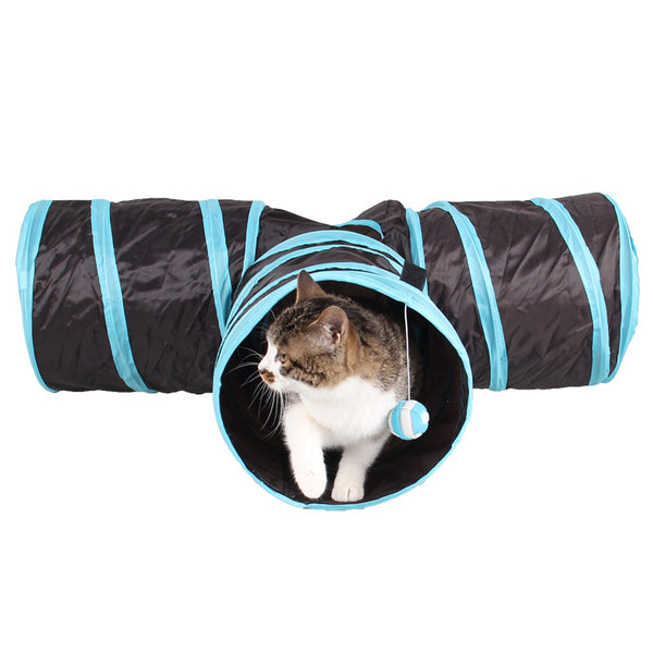3 Way Pets Tunnel Tube Toy for Kittens Cat Puppies Rabbits