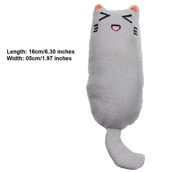 Cat Grinding Catnip Toys Pillow Kitten Chewing Toy Claws Thumb Bite Mint