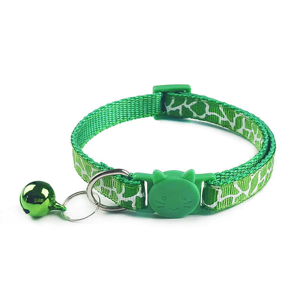 Neck Collar with Regular Cute Bell Thunder Pattern Cat Kitten