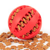 Chew Bite Resistant Toy Bouncy Rubber Balls Pet Dogs Treat Feeder Tooth Cleaning