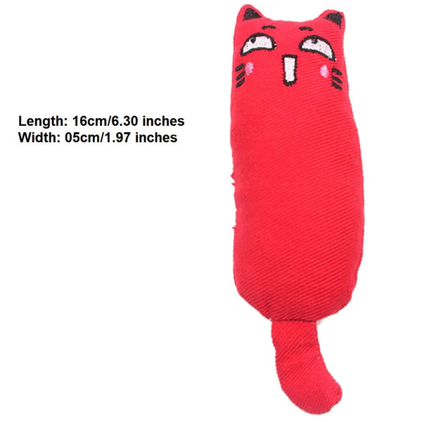 Cat Grinding Catnip Toys Pillow Kitten Chewing Toy Claws Thumb Bite Mint