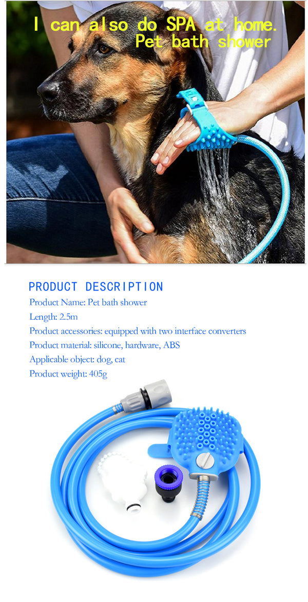 Pet Bathing Tool Comfortable Massager Shower Cleaning Washing Sprayers