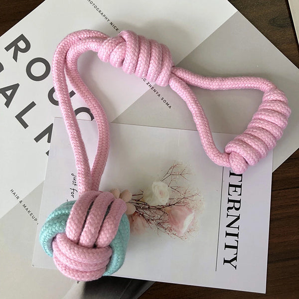 Dogs Braided Rope Dog Toy Molar Bite-Resistant Training Pet Toy