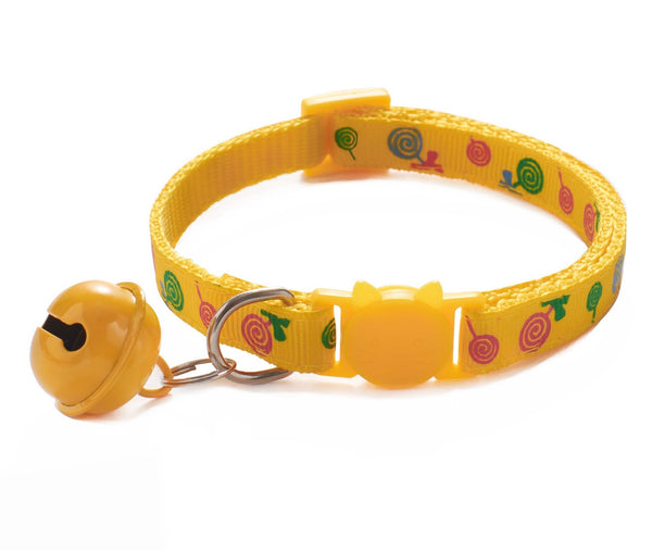 Adjustable Pet Cat Kitten Neck Collar With Big Bell