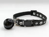 Hand Made Adjustable Pet Cat Kitten Neck Collar With Big Bell Paw Pattern