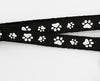 Hand Made Adjustable Pet Cat Kitten Neck Collar With Big Bell Paw Pattern