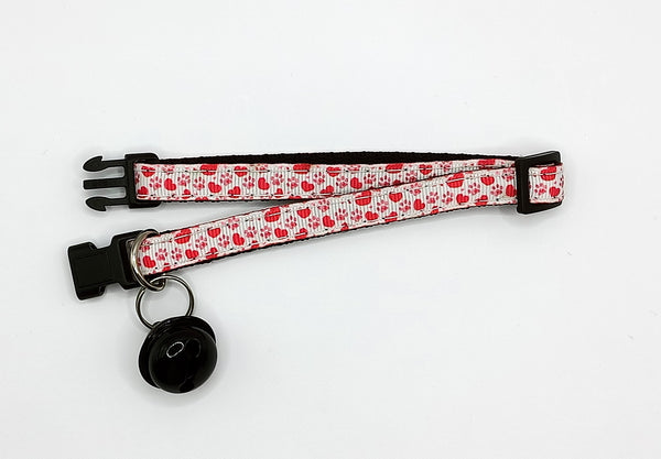 Pet Cat Kitten Neck Collar With Big Bell Hand Made Adjustable