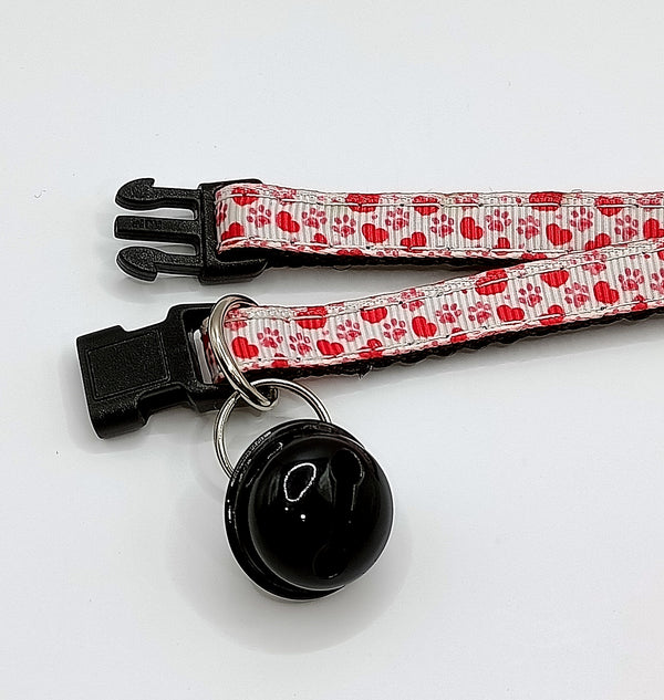 Pet Cat Kitten Neck Collar With Big Bell Hand Made Adjustable