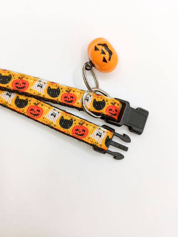 Adjustable Cat Kitten Neck Collar with Cartoon Bell