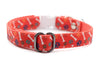 Premium Quality Nylon Bone Paw Print Cat Kitten Pet Neck Collar with Double Bell