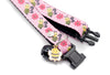 Premium Quality Nylon Pet Cat Kitten Neck Collar with Bee Pendant Black Bell