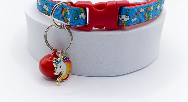 Horse Pendant Cat Kitten Neck Collar Red Buckle with Bell