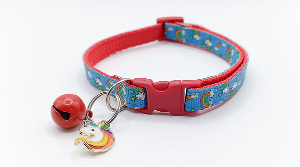 Horse Pendant Cat Kitten Neck Collar Red Buckle with Bell