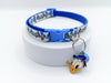 Duck Face Pendant Cat Kitten Neck Collar Blue Buckle with Bell
