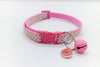 Cat Kitten Neck Collar with Pink Heart Pendant