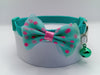 Polka Dots Bow Style Cat Kitten Neck Collar With Bell
