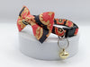 Neck Collar with Bell Cat Kitten Nylon Style Hand Made Scarf Bow