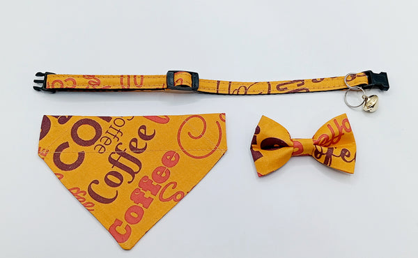 Nylon Style Hand Made Scarf Bow Neck Collar with Bell Cat Kitten