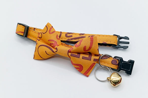 Nylon Style Hand Made Scarf Bow Neck Collar with Bell Cat Kitten