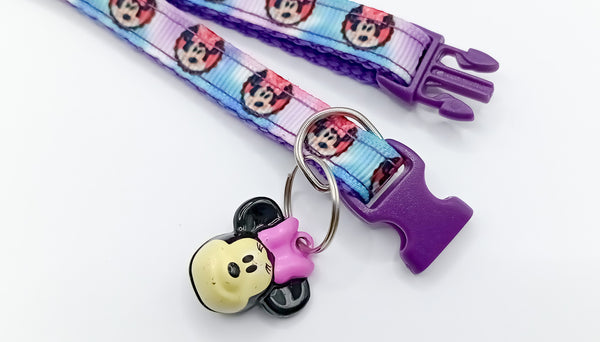 Mickey Mouse Cartoon Jingle Bell with Cat Kitten Adjustable Neck Collar