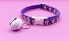 White Quick Release Buckle and Big Bell Pet Cat Kitten Hand Made Adjustable Neck Collar