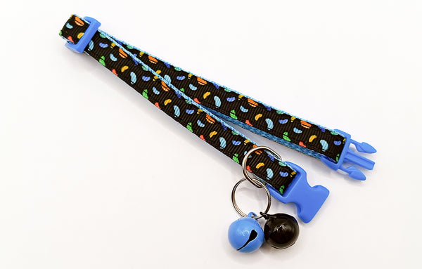 Regular Double Bell with Pet Cat Beautiful Nylon Neck Collar