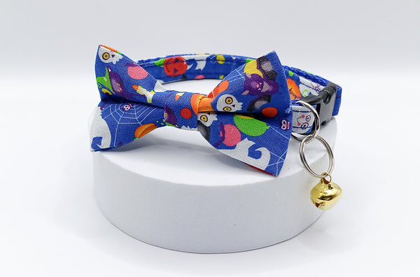 Pet Cat Kitten Hand Made Pet Neck Collar with Fabric Bow