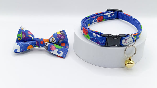 Pet Cat Kitten Hand Made Pet Neck Collar with Fabric Bow