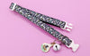 Cat Kitten Adjustable Black Neck Collar with kitty Pendant White Bell