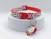 Cat Kitten Adjustable Red Neck Collar with Kitty Pendant Matching Bell