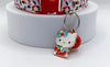 Cat Kitten Adjustable Red Neck Collar with Kitty Pendant Matching Bell