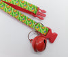 Red Quick Release Buckle and Big Bell Pet Cat Kitten Hand Made Neck Collar