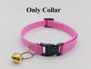 Pet Cat Kitten Leash Adjustable Neck Collar with Golden Bell