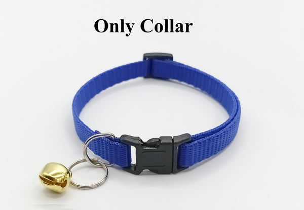Pet Cat Kitten Leash Adjustable Neck Collar with Golden Bell