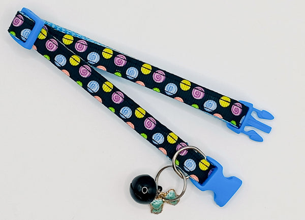 Cat Kitten Pet Adjustable Neck Collar with Bow Pendant