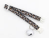 Hand Made Leopard Printed Pet Cat Kitten Adjustable Neck Collar with Big Bell
