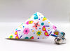 Multi Pattern Cat Pet Kitten Hand Made Fabric Bow, Scarf Neck Collar with Silver Bell